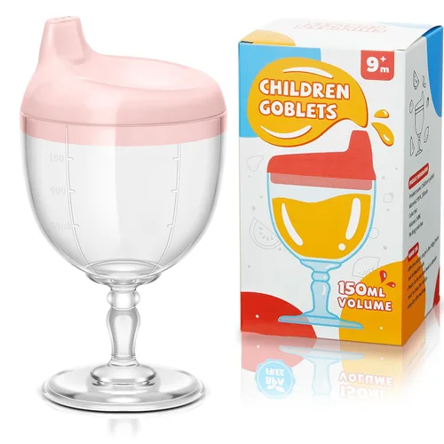 Miniatura 14 de Irenare 1 Pieza Taza Sippy de Vino para Bebé Copa de Plástico Copa Goblet Sin Derrames Vaso de Vino para Bebé Copa Sippy Goblet para Bebé Taza