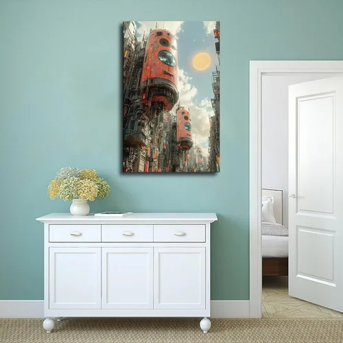 Miniatura 4 de Retro Futuristic Aesthetic Poster – Dreamcore Y2K Wall Print – Trippy 90s Tech Vibes for Bedroom Decor Canvas Poster Wall Art Decor Print Picture