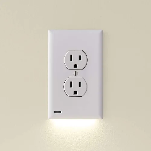 Miniatura 14 de Paquete de 6 - SnapPower GuideLight [Para Tomas Dúplex] - Reemplaza la Luz Nocturna Enchufable - Placa de Pared de Receptáculo Eléctrico con Luces