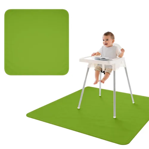 Miniatura 32 de BapronBaby Adventure Awaits - Tapete impermeable para debajo de sillas altas, suelos, mesas, tiempo de juego o artes y manualidades, lavable a