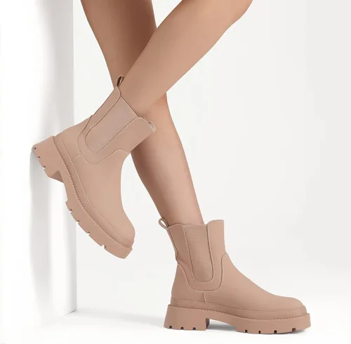 Miniatura 6 de DREAM PAIRS Chelsea - Botines de plataforma para mujer
