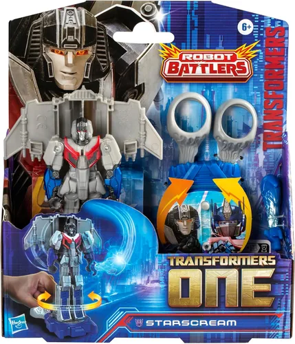 Miniatura 2 de Transformers One Robot Battlers Starscream, figura de acción de robot de 4.5 pulgadas, juguetes interactivos para niños y niñas a partir de 6 años