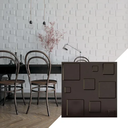 Miniatura 15 de Ekena Millwork Devon EnduraWall 19 5/8 pulgadas de ancho x 19 5/8 pulgadas de alto, panel decorativo de pared 3D, beige ahumado