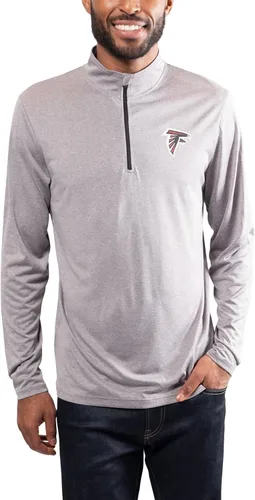 Miniatura 74 de Ultra Game Men's NFL Official Super Soft Quarter Zip Long Sleeve T-Shirt