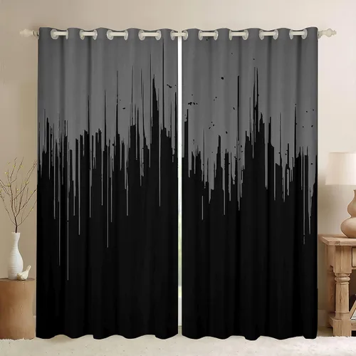 Miniatura 10 de Feelyou Cortinas de ventana para jugadores, cortinas de juego para niños, niñas y adolescentes, decoración de habitación, consola de juego, cortinas