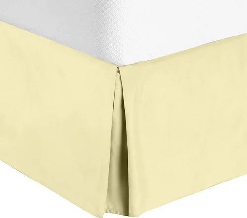 Miniatura 8 de Falda de cama de esquina dividida de 16 pulgadas, microfibra resistente a las arrugas y a la decoloración, tamaño matrimonial, color borgoña sólido