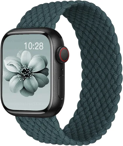 Miniatura 39 de Correa trenzada Solo Loop para Apple Watch de 40 mm, 42 mm, 41 mm, 38 mm, 44 mm, 46 mm, 45 mm Ultra/3 2 49 mm para hombres/mujeres, correa de nylon