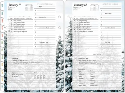 Miniatura 9 de FranklinCovey - Recambio de planificador de temporadas Una página por día encuadernado en anillo (clásico, enero 2026 - diciembre 2026)