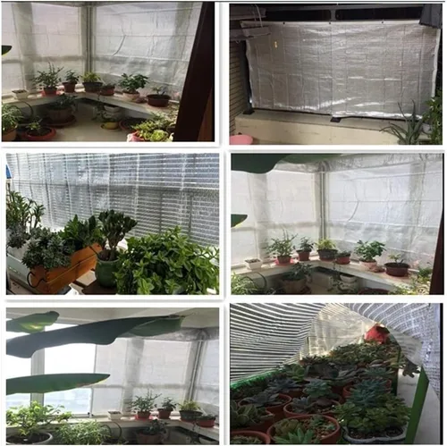 Miniatura 7 de 70% Tela de tela para jardín, papel de aluminio, malla reflectante plateada, refugio solar para jardín, toldos, toldos, lona, pantalla de valla