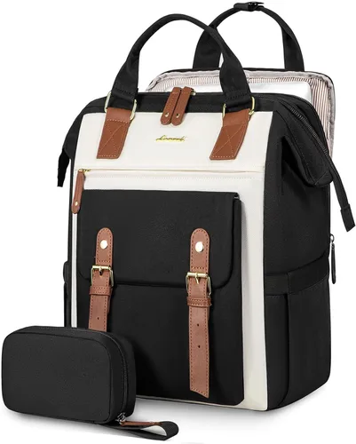 Miniatura 15 de LOVEVOOK - Mochila para laptop, para viaje de trabajo, bolso de enfermera, profesor, médico, viajero, para computadora de negocios, mochila