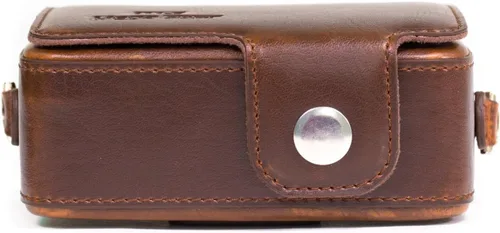 Miniatura 8 de MegaGear MG1144 - Funda de piel para cámara con correa compatible con Sony Cyber-shot DSC-HX95, DSC-HX99, DSC-HX80, DSC-HX90V, DSC-WX500, color Dark