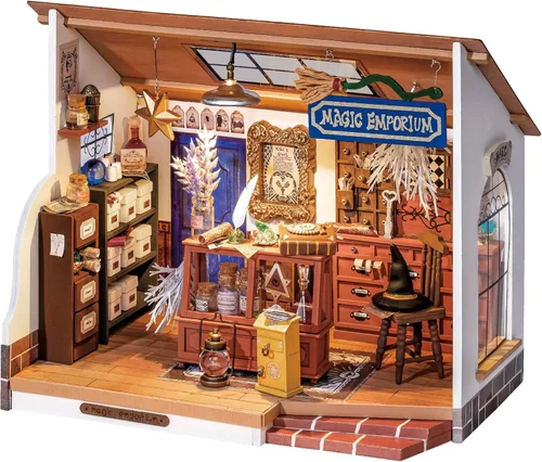 Miniatura 9 de Rolife - Kit de casa de muñecas en miniatura de bricolaje para adultos, fáciles de ensamblar, juegos de construcción de mini invernaderos, casa