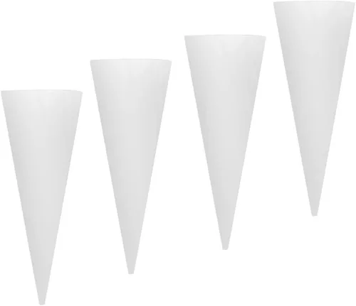 Miniatura 2 de homozy Florero de cristal decorativo de la sala de estar del cono de 4pcs 6.3 in