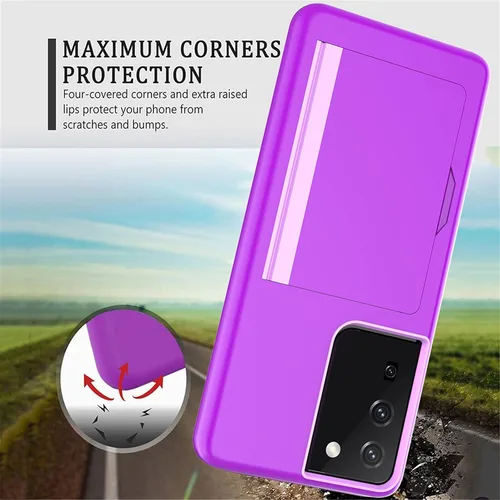 Miniatura 5 de Asuwish Funda compatible con Samsung Galaxy S21 Glaxay S 21 5G de 6.2 pulgadas y protector de pantalla de vidrio templado, accesorios de celda