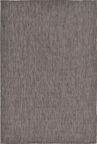 Miniatura 53 de Unique Loom Collection Alfombra de Área Plana Casual de Transición Sólida Jaspeada para Interiores/Exteriores (Pasillo 2' x 6' 1", Azul/Azul Marino)