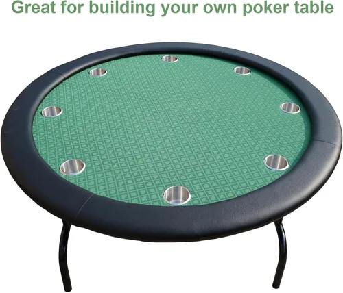 Miniatura 5 de Speed Cloth - Tela de mesa de póquer, sección de 108 x 60 pulgadas, accesorios de fieltro para mesa de juegos de cartas de casino, color verde