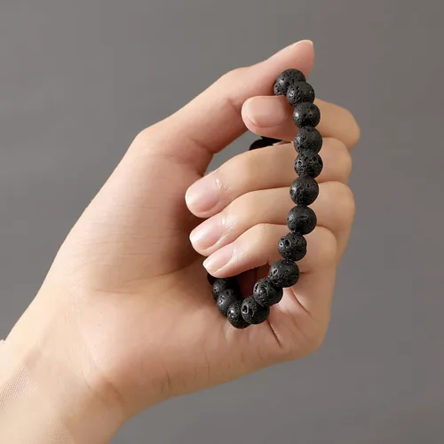 Miniatura 5 de MAIBAOTA Pulseras de cristal curativo para mujer, pulseras de cuentas de piedra natural de 0.315 in, pulsera elástica de piedras preciosas redondas