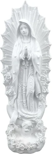 Miniatura 9 de Estatuas de Virgen de Guadalupe de 10 pulgadas, estatua de Virgen María de Guadalupe, estatua grande de resina de Virgencita María Colorido