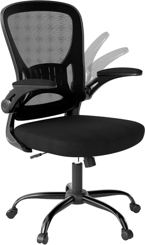 Miniatura 7 de Youhauchair Silla de oficina de malla, sillas ergonómicas de escritorio de oficina en casa con brazos abatibles y soporte lumbar, altura ajustable