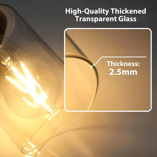 Miniatura 6 de IZORRO Moderna lámpara de baño, 3 luces negras claras, accesorios de iluminación de baño sobre espejo con vidrio transparente para sala de estar