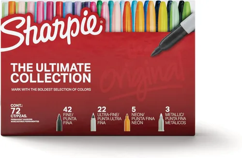 Miniatura 7 de Juego de rotuladores permanentes Sharpie, punta fina, Colores Variados