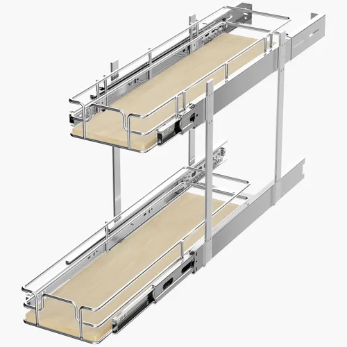 Miniatura 8 de ROOMTEC Organizador de armario extraíble de 20 pulgadas de ancho x 21 pulgadas de profundidad, organizador de armario de cocina y almacenamiento
