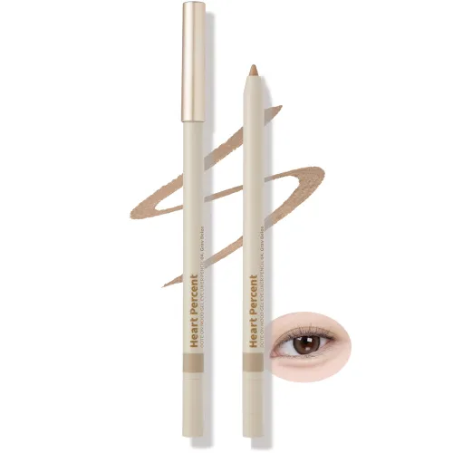 Heart Percent Dote On Mood - Lápiz delineador de ojos en gel, resistente al agua, a prueba de manchas, suave retráctil, maquillaje Aegyo Sal,