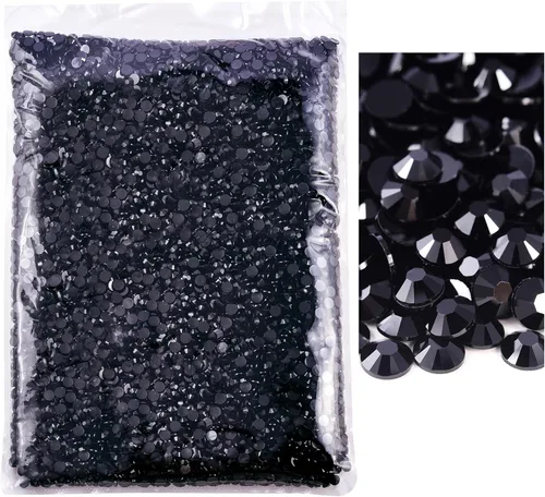 Miniatura 35 de 50000 piezas de diamantes de imitación con parte posterior plana, resina sin termoadhesión, gran cantidad al por mayor para manualidades, bricolaje