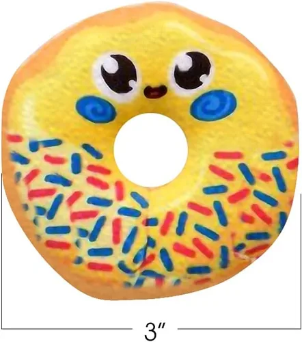 Miniatura 3 de ArtCreativity Mini donas de peluche con cara sonriente para niños, juego de 12, juguetes de peluche suaves en varios colores, lindo recuerdo