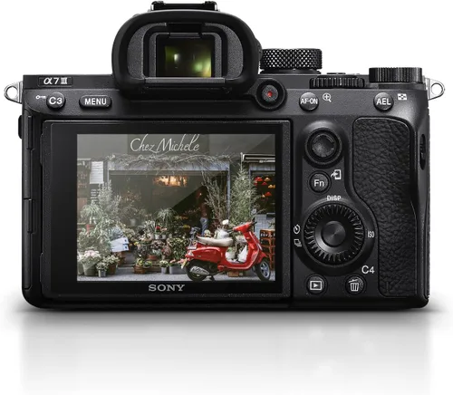 Miniatura 3 de Sony Cuerpo de cámara sin espejo de marco completo α7 III (ILCE-7M3/B) - Sensor BSI de 24.2 MP, video HDR 4K Lente FE de 0.945-2.756 in, monitor