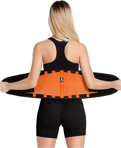Tecnomed Entrenador de cintura para mujer: reductor de cintura premium, cinturón de sudor mientras entrenas, banda de vientre de apoyo posparto,