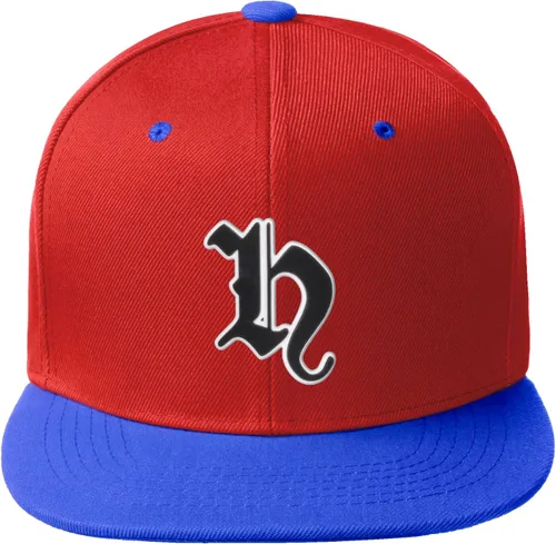 Miniatura 509 de Daxton Gorra clásica con visera de billete plano con letras del alfabeto inglés antiguo de la A a la Z