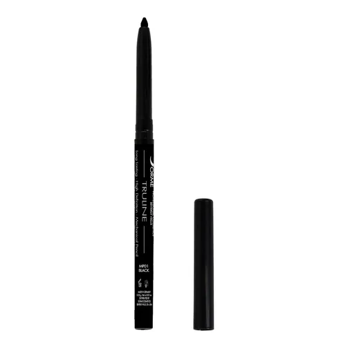 Sorme Cosmetics Truline - Lápiz delineador de ojos mecánico en negro (0.1 onzas), delineador de ojos de gel negro impermeable y a prueba de manchas