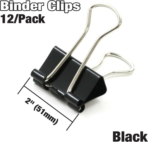 Miniatura 2 de BAZIC - Clip grande de 2.008 in, color negro