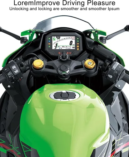 Miniatura 2 de Juego de cerraduras de tapa de tanque de combustible para interruptor de encendido para Kawasaki EX400 Ninja 400 2018-2023, para EX400 Ninja 400 ABS