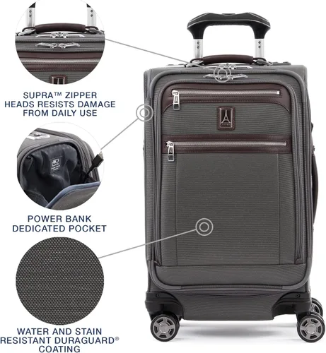 Miniatura 3 de Travelpro Platinum Elite-Softside - Maletas expansible con ruedas giratorias, Gris Vintage), 409186105