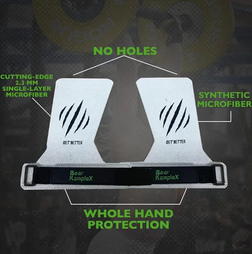 Miniatura 3 de Bear KompleX No Hole Pinnacle Hand Grips for Workouts, Pull-ups, Weightlifting, WOD Gymnastics, Crosstraining Palm Grips with Wrist Wraps, Hand