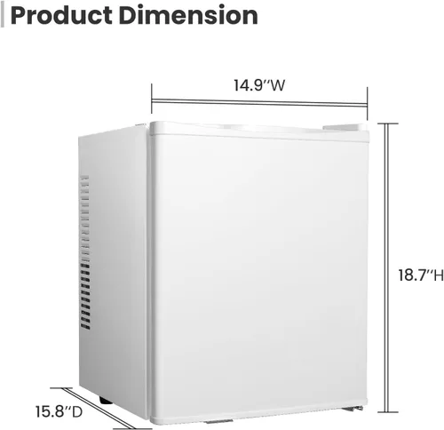 Miniatura 6 de Mini refrigerador y hielera – Mini refrigerador de 26 litros para dormitorio, refrigerador pequeño de 38 a 72 ℉ para oficina, hogar, apartamento