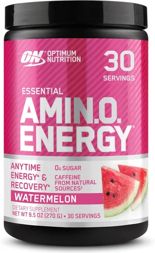 Miniatura 26 de Optimum Nutrition Amino Energy - Polvo energético para antes del entrenamiento con té verde, BCAA, aminoácidos, extracto de café verde, sabor