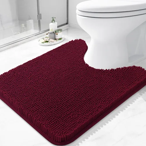 Miniatura 103 de Arotive Alfombras de baño de felpilla extrasuaves y absorbentes, de 24 x 16 pulgadas, lavables a máquina, parte trasera de goma antideslizante