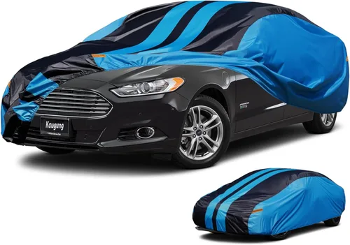 Miniatura 47 de Kaugung - Funda para auto a medida para Chevy Chevrolet Malibu (2016-2025), impermeable para todo tipo de clima, cubierta exterior completa