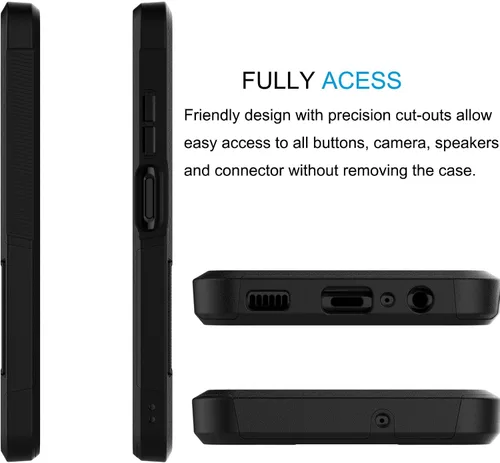 Miniatura 5 de Tekcoo Funda para Galaxy A13 5G 4G 2 protectores de pantalla de vidrio templado Parachoques texturizados antideslizantes