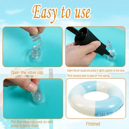 Miniatura 5 de Tubos de piscina, 2 flotadores inflables de piscina para adultos, flotadores de piscina inflables, balsa de piscina, fiesta, agua, verano, playa