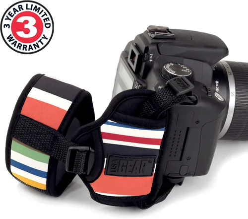 Miniatura 2 de USA Gear Cámara profesional con manija y correa de mano con diseño de neopreno acolchada y placa de metal. Compatible con Canon, Fujifilm, Nikon
