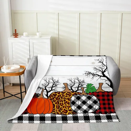 Miniatura 2 de Bonita manta de franela de vellón de pavo para cosecha, manta de Acción de Gracias para cama, sofá, decoración de otoño, decoración de otoño, manta