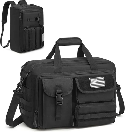 G4Free Bolsa de mensajero grande para hombre, 3 en 1 para laptop, maletín para viajes de fin de semana, trabajo