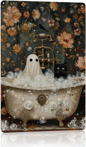 Miniatura 37 de Decoración de pared de fantasma de Halloween, decoración de fiesta de Halloween para interiores y exteriores, decoración espeluznante para el hogar
