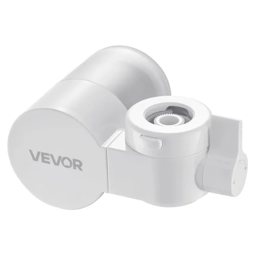 VEVOR Filtro de agua de montaje en grifo, purificador de agua horizontal para grifo de fregadero, filtros de fibra de carbono, elimina el plomo de