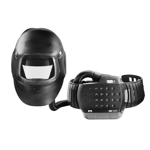 Miniatura 2 de Casco de soldadura 3M Speedglas G5-01 y conjunto PAPR Adflo de alta altitud, sin ADF, resistente con visera abatible, diseño compacto con suspensión