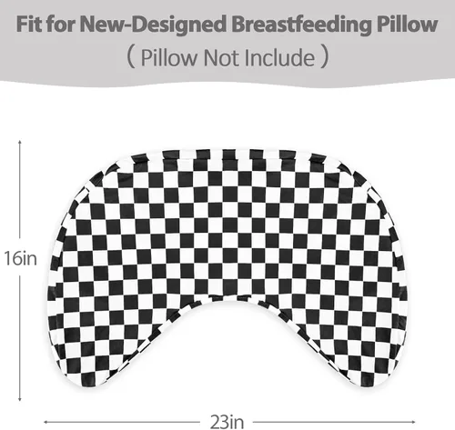 Miniatura 6 de DILIMI Funda de almohada de lactancia, funda de lactancia suave y elástica para almohada de lactancia materna, extraíble para bebés niños y niñas